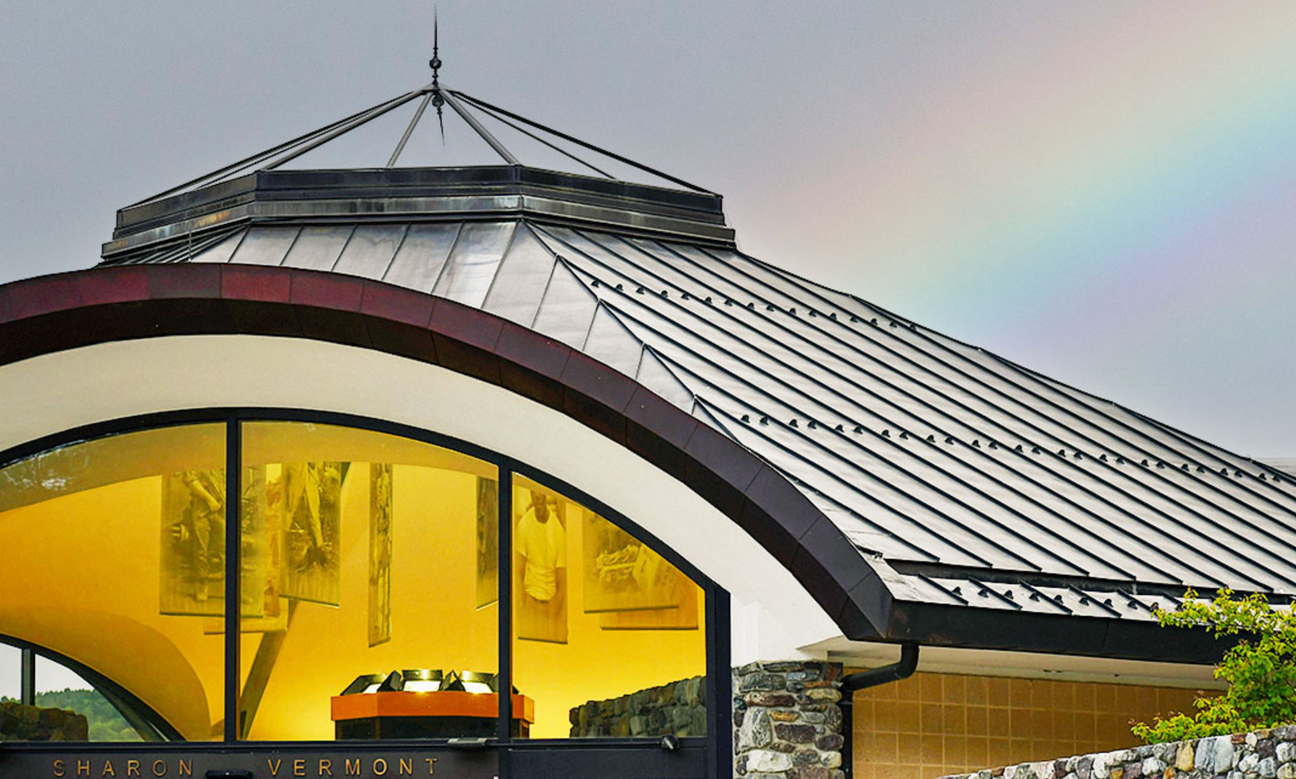 Commercial Snow Guard Installation: Welcome Center, Sharon, VT