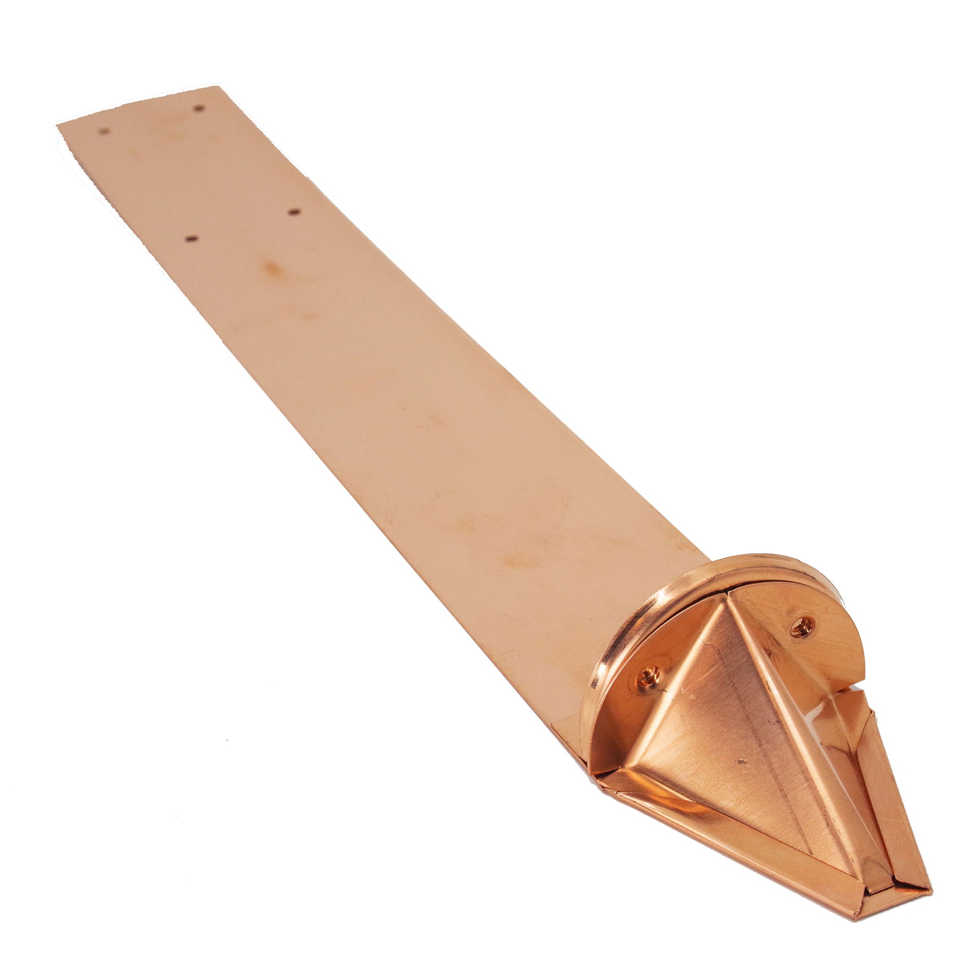 Copper pad-style snow guard